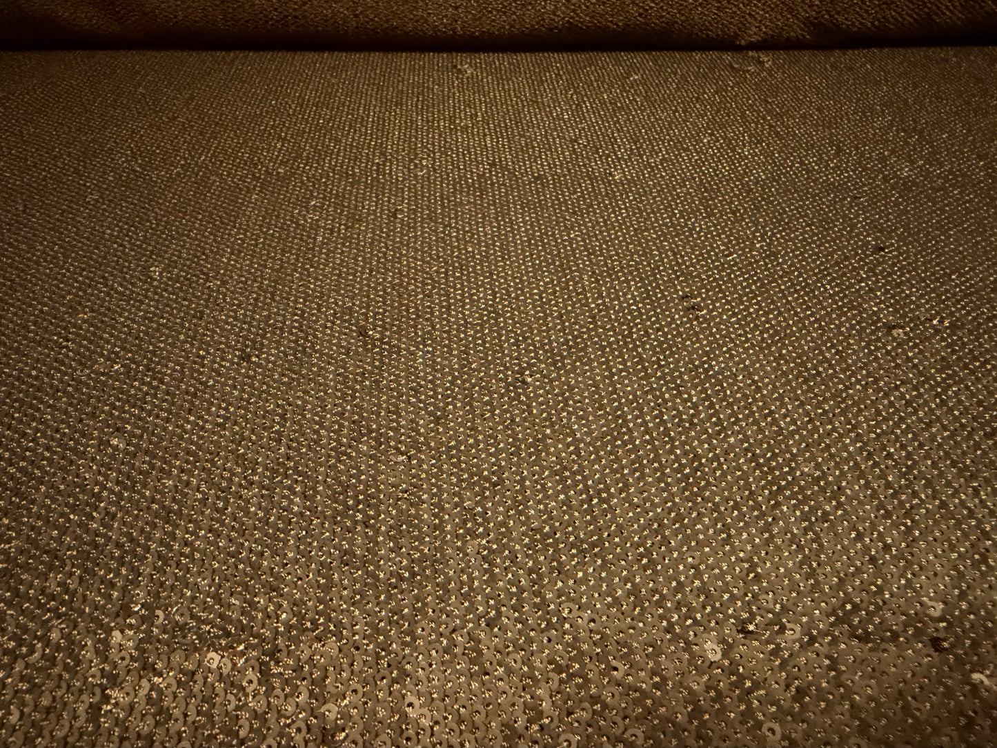 Couture sequin dress fabric, per metre - brown