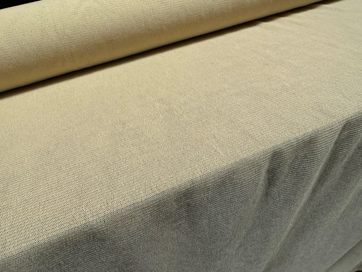 Stretch helenca mesh fabric, sheer, per metre - plain - calico