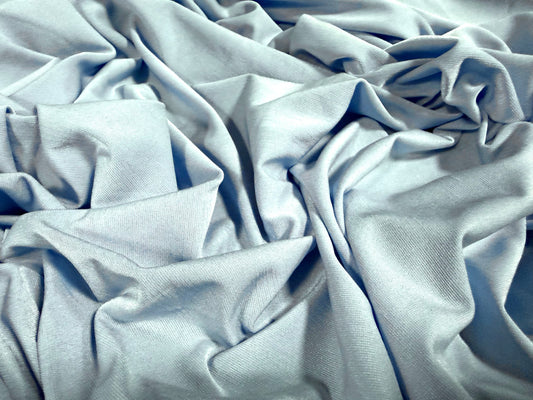 Stretch spandex single Jersey fabric, per metre - plain - sky blue