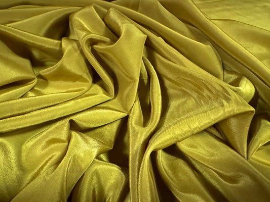 Crepe de chine woven dress fabric, per metre - plain - chartreuse