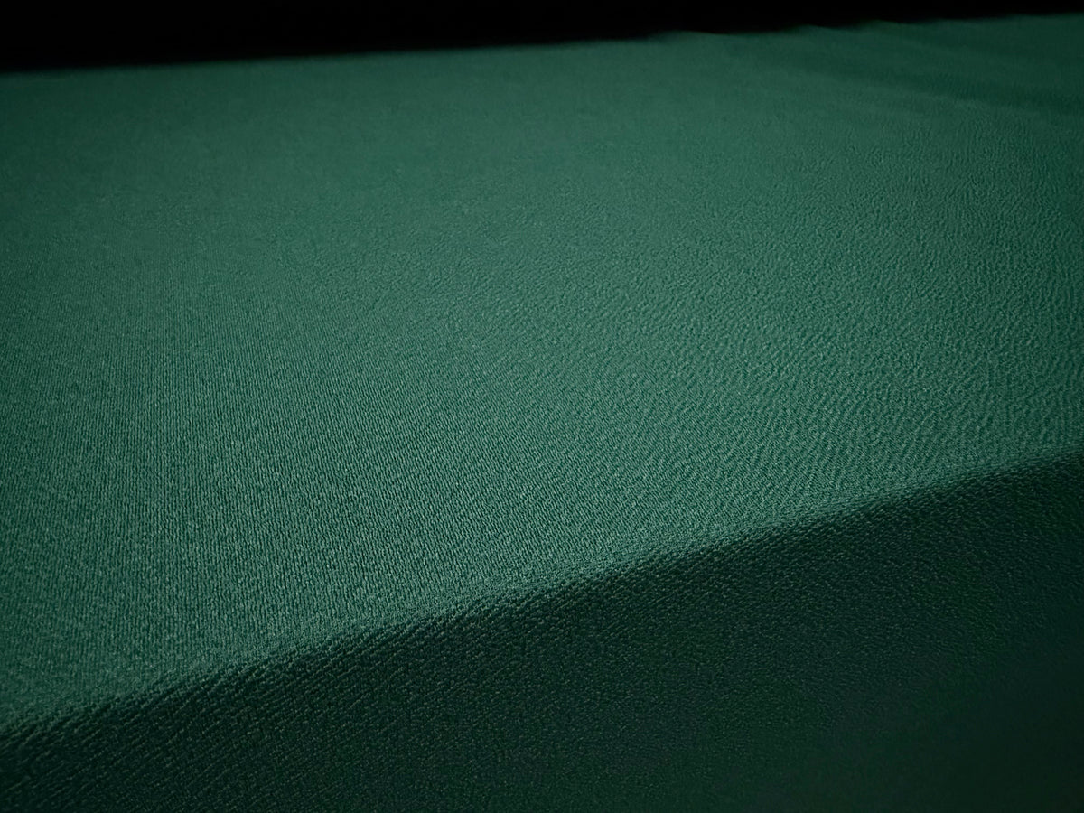 Liverpool textured stretch double jersey fabric, per metre - plain - bottle green
