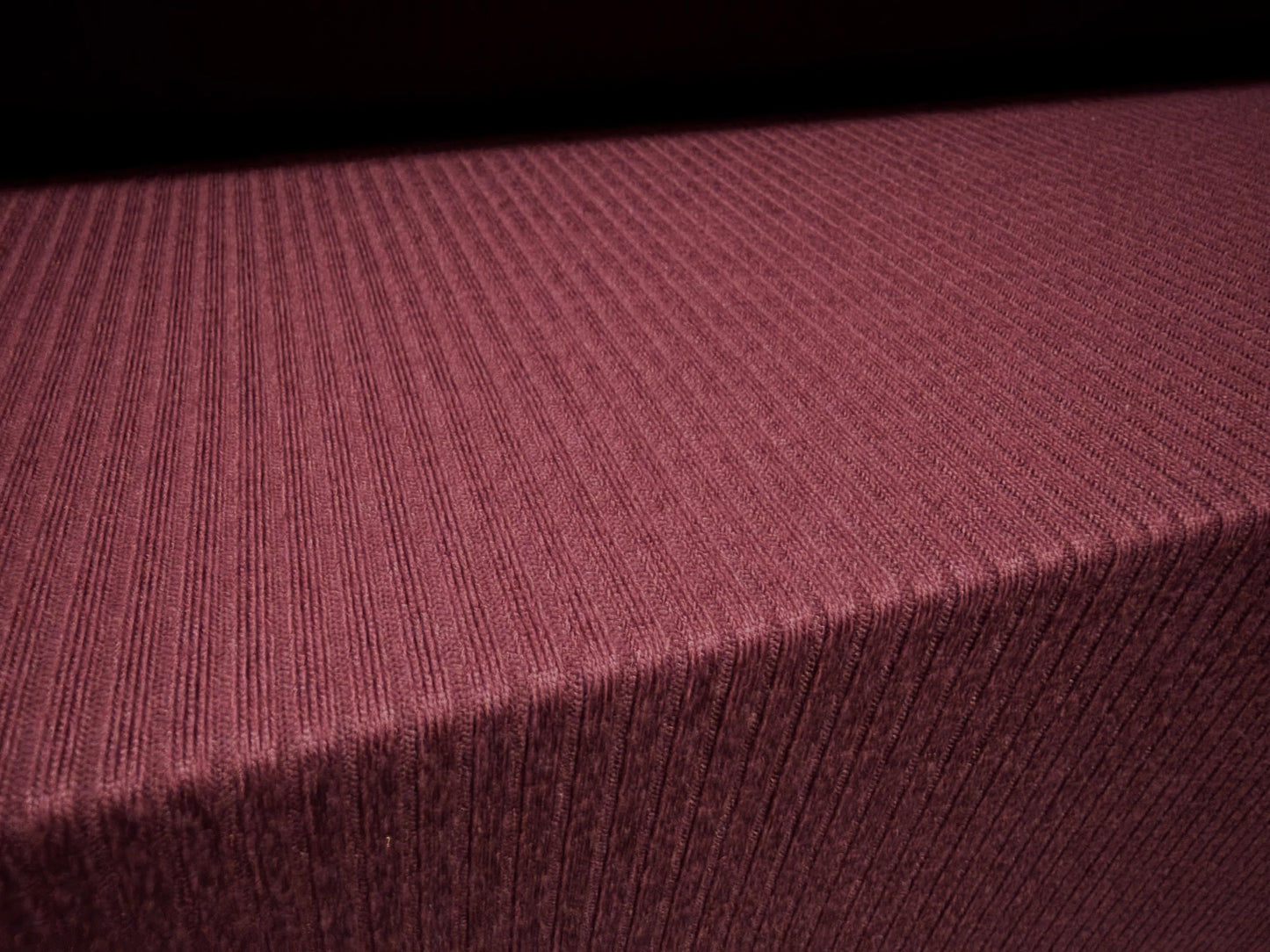 Stretch knitwear rib jersey fabric, per metre - solid - burgundy