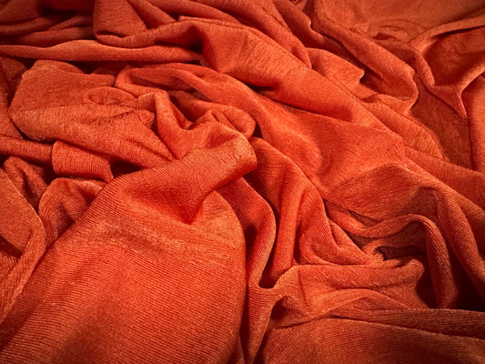 Slinky Stretch spandex jersey fabric, per metre - plain - orange
