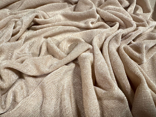 Slinky Stretch spandex jersey fabric, per metre - plain - champagne