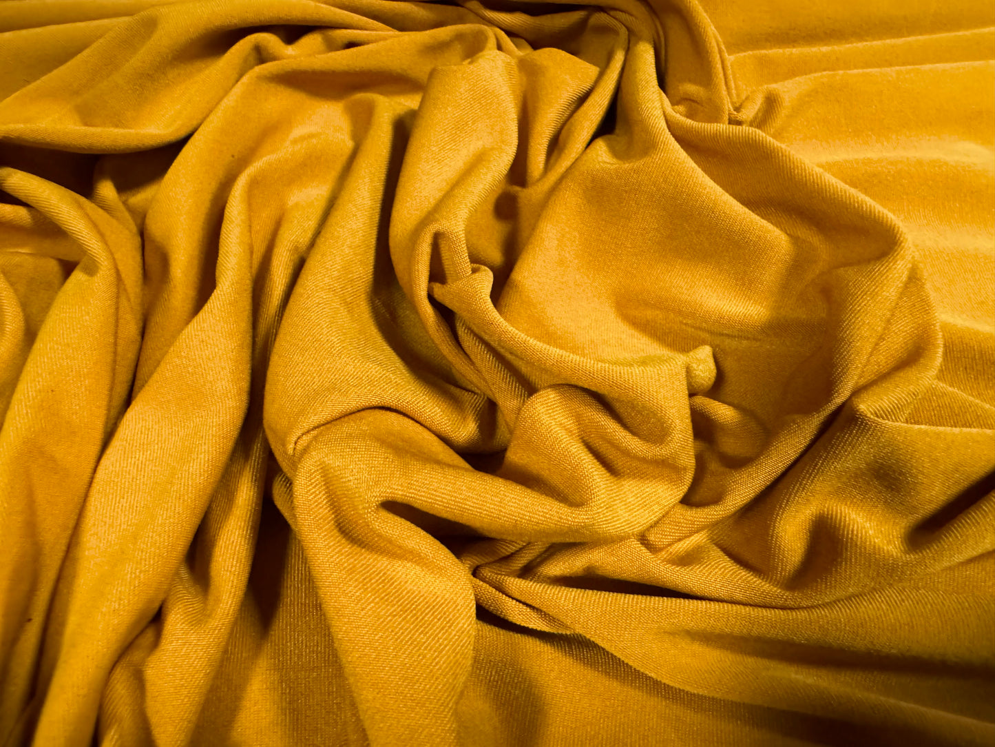 Stretch spandex single Jersey fabric, per metre - plain - mango