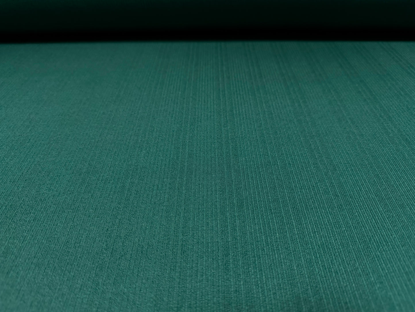 Variated stretch spandex ribbed jersey fabric, per metre - jade green