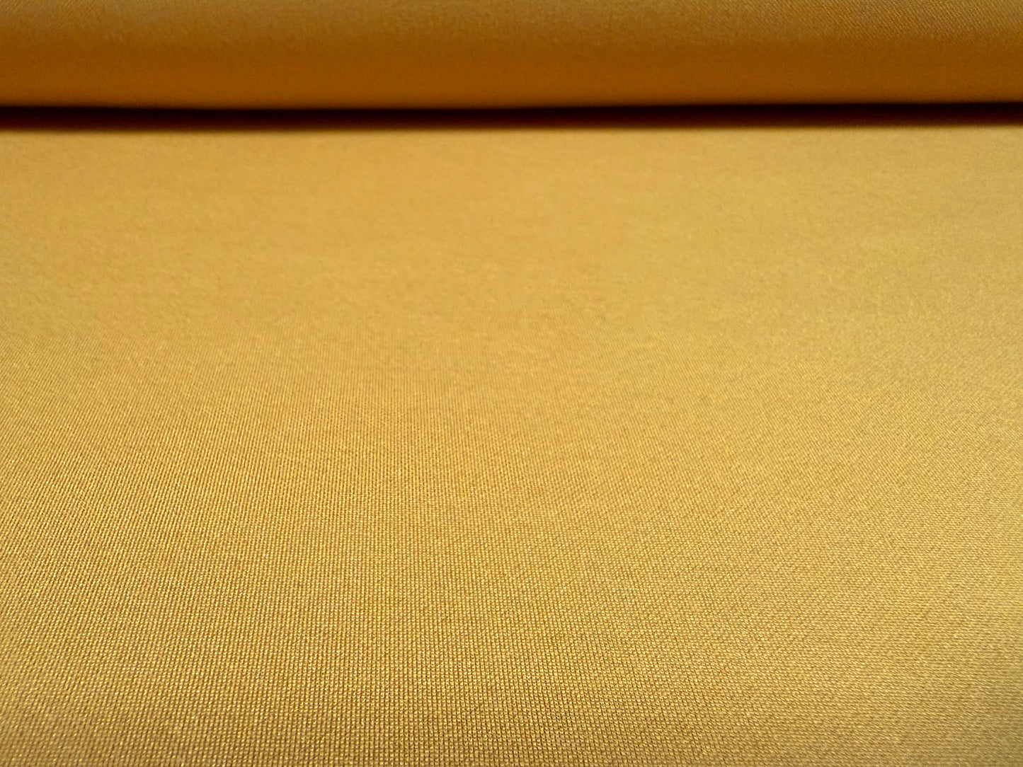 Scuba stretch spandex double jersey fashion fabric, per metre - plain - French Mustard