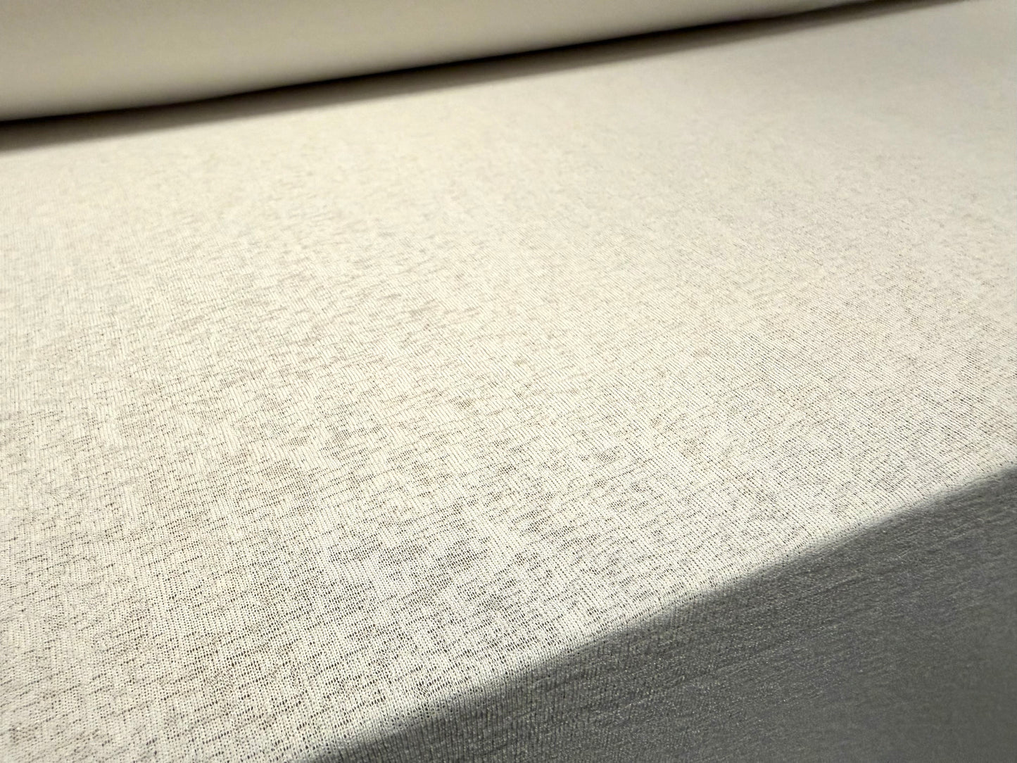 Thick & thin stretch spandex single jersey fashion fabric, per metre - plain - ivory