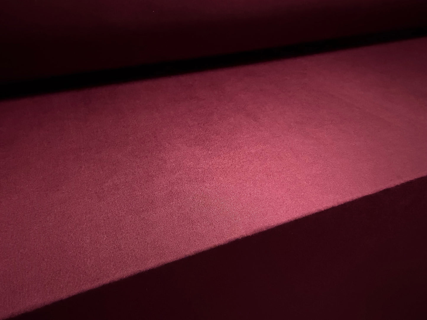 Soft touch spandex stretch jersey fabric, per metre - plain - burgundy