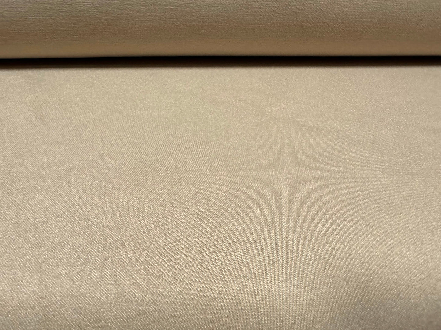 Woven sateen fabric, per metre - plain - stone