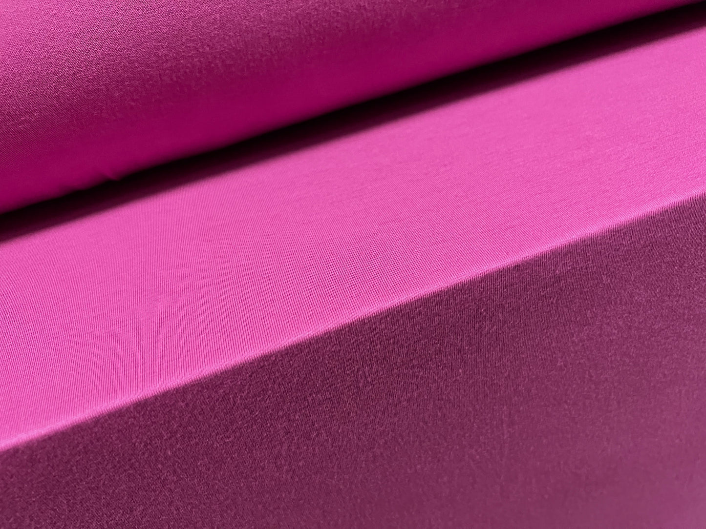 Viscose spandex stretch single jersey fabric, per metre - plain - magenta