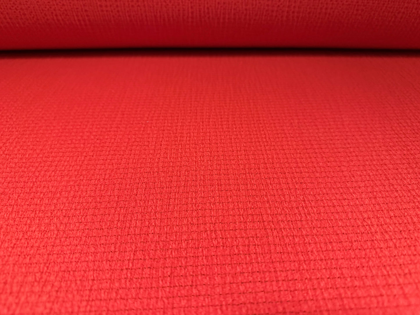 Crinkle crepe stretch woven fabric, per metre - plain - Summer Red