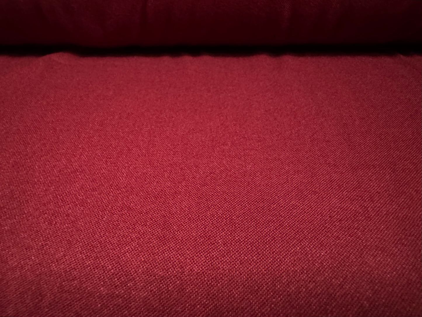 Soft plain weave viscose fabric, per metre - burgundy