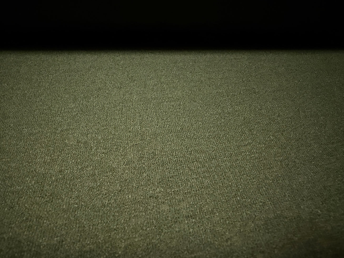 Thick & thin stretch spandex single jersey fashion fabric, per metre - plain - olive green