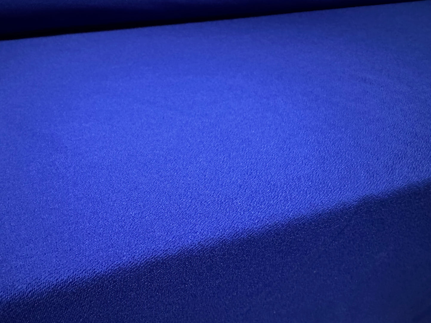 Scuba crepe stretch spandex double jersey fabric, per metre - plain - electric blue