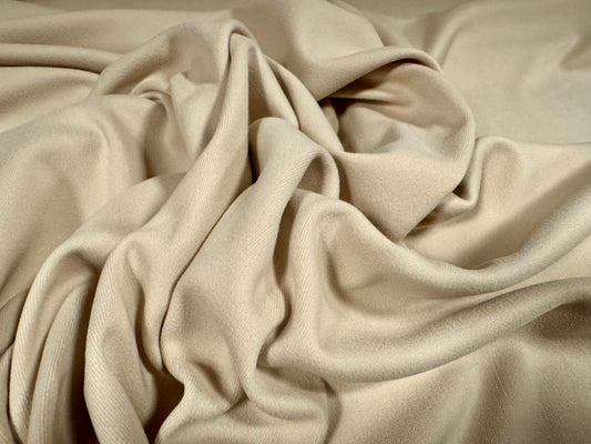 Soft interlock jersey fabric, per metre - plain - beige