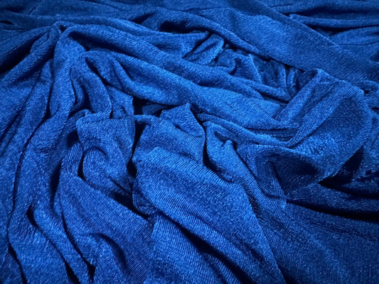 Slinky Stretch spandex jersey fabric, per metre - plain - cobalt blue