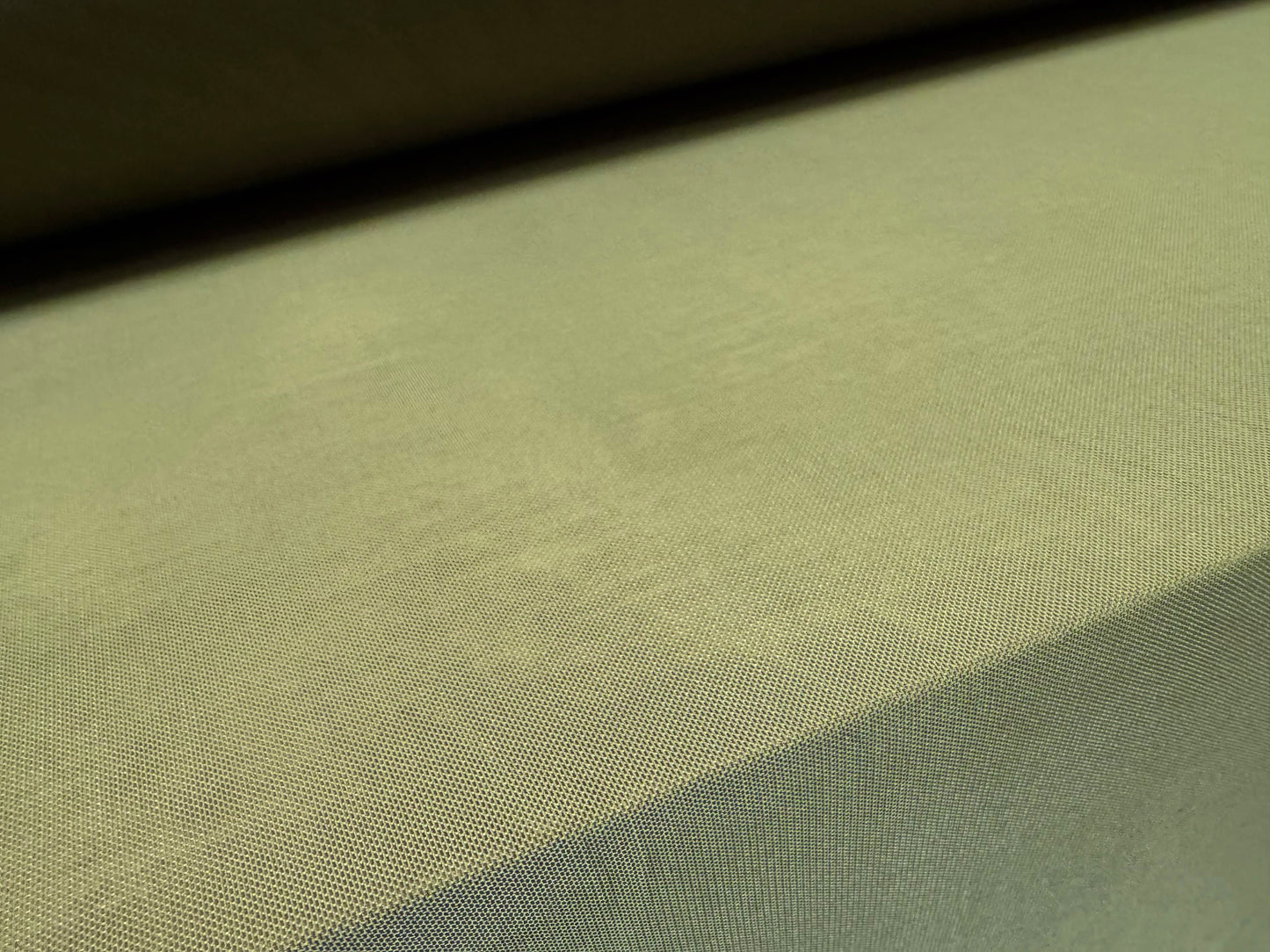 Power mesh net stretch spandex fabric, per metre - plain - khaki