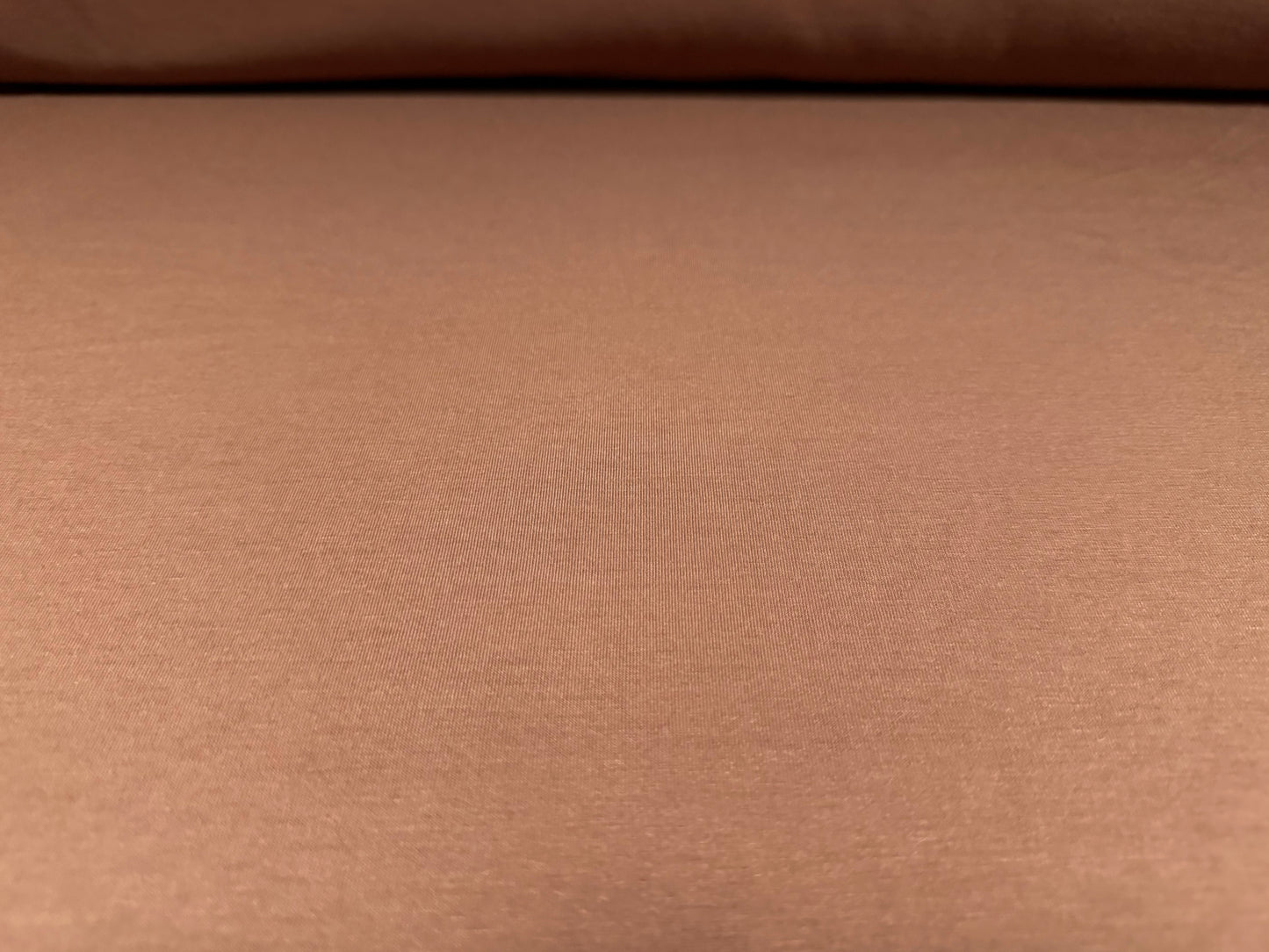 Powder touch spandex stretch jersey dress fabric, per metre - plain - Sienna brown