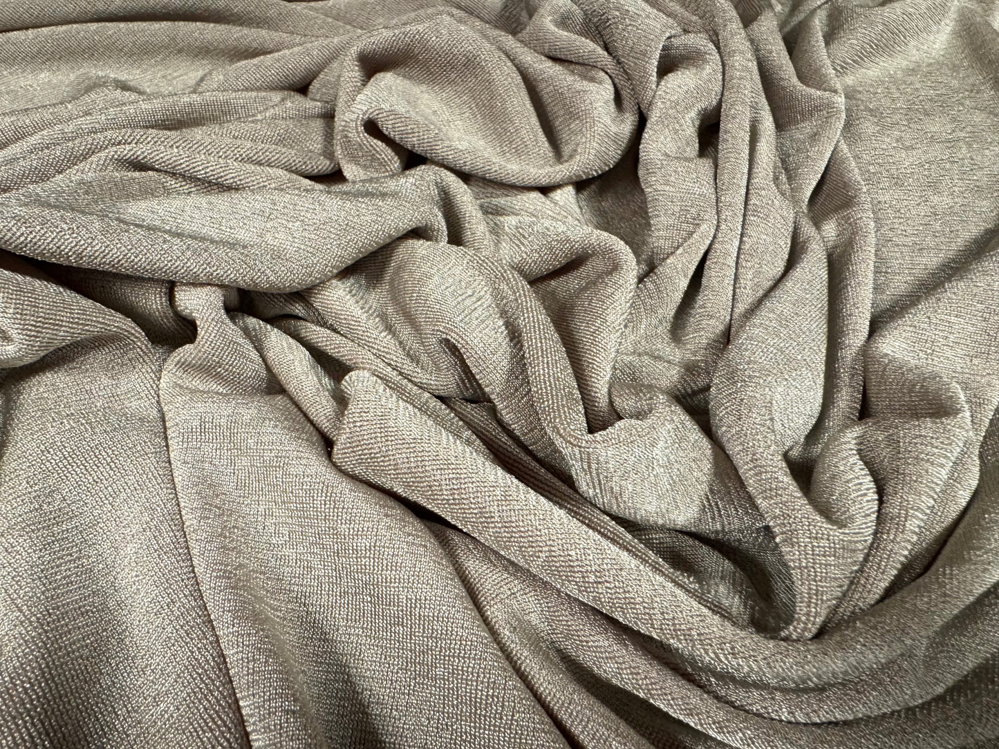 Slinky Stretch spandex jersey fabric, per metre - plain - grey stone