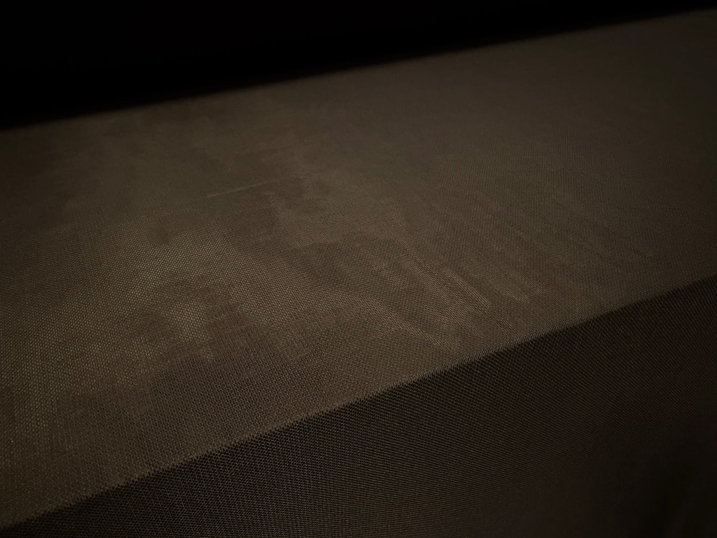 Power mesh net stretch spandex fabric, per metre - plain - cigar brown