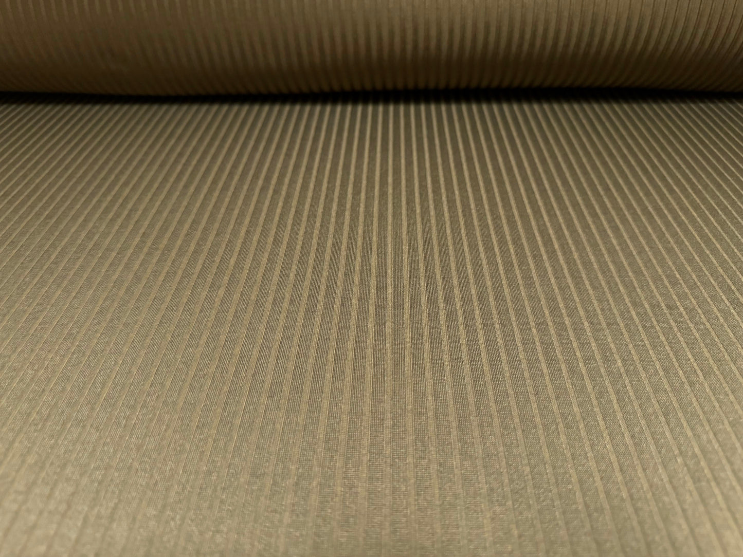 Stretch spandex rib bodycon jersey fabric, per metre - plain - khaki brown