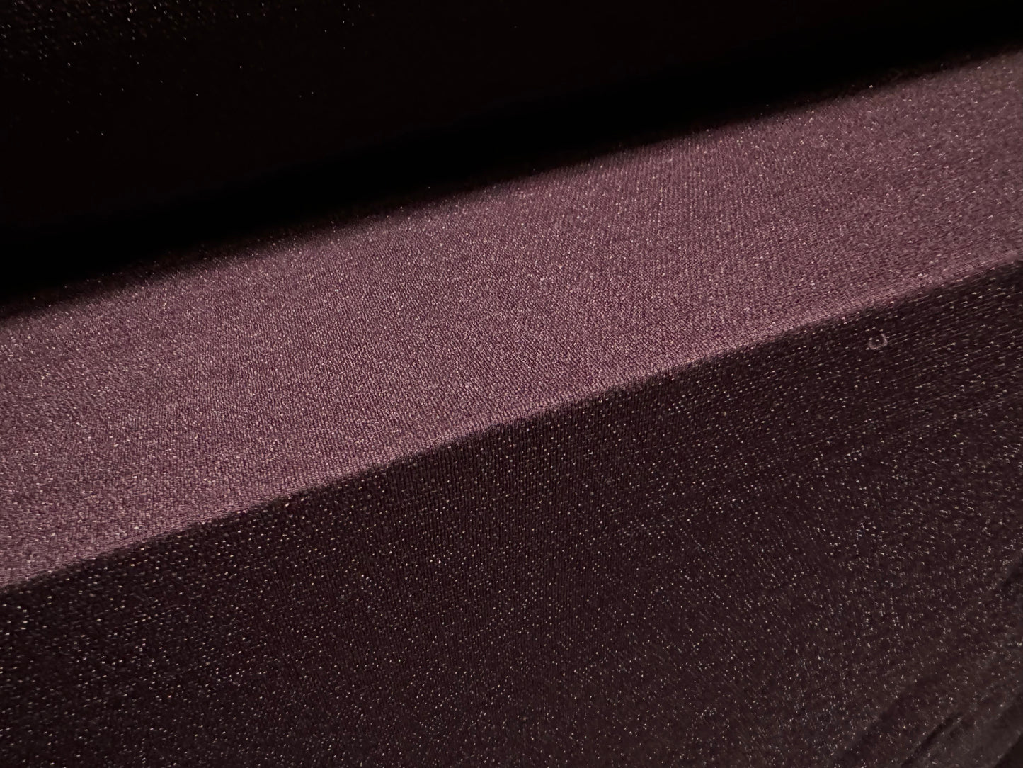 Super stretch metallic sparkle single jersey fashion fabric, per metre - plum