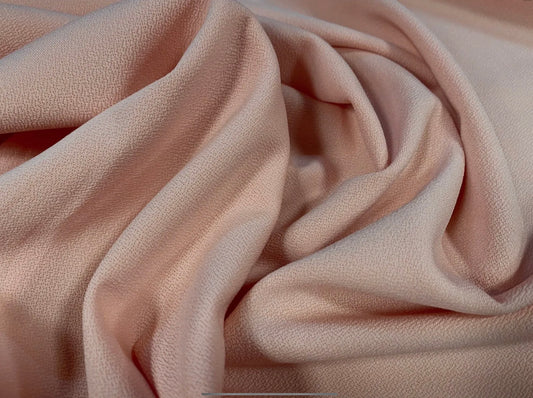 Scuba stretch spandex double jersey fabric, per metre - plain - nude pink