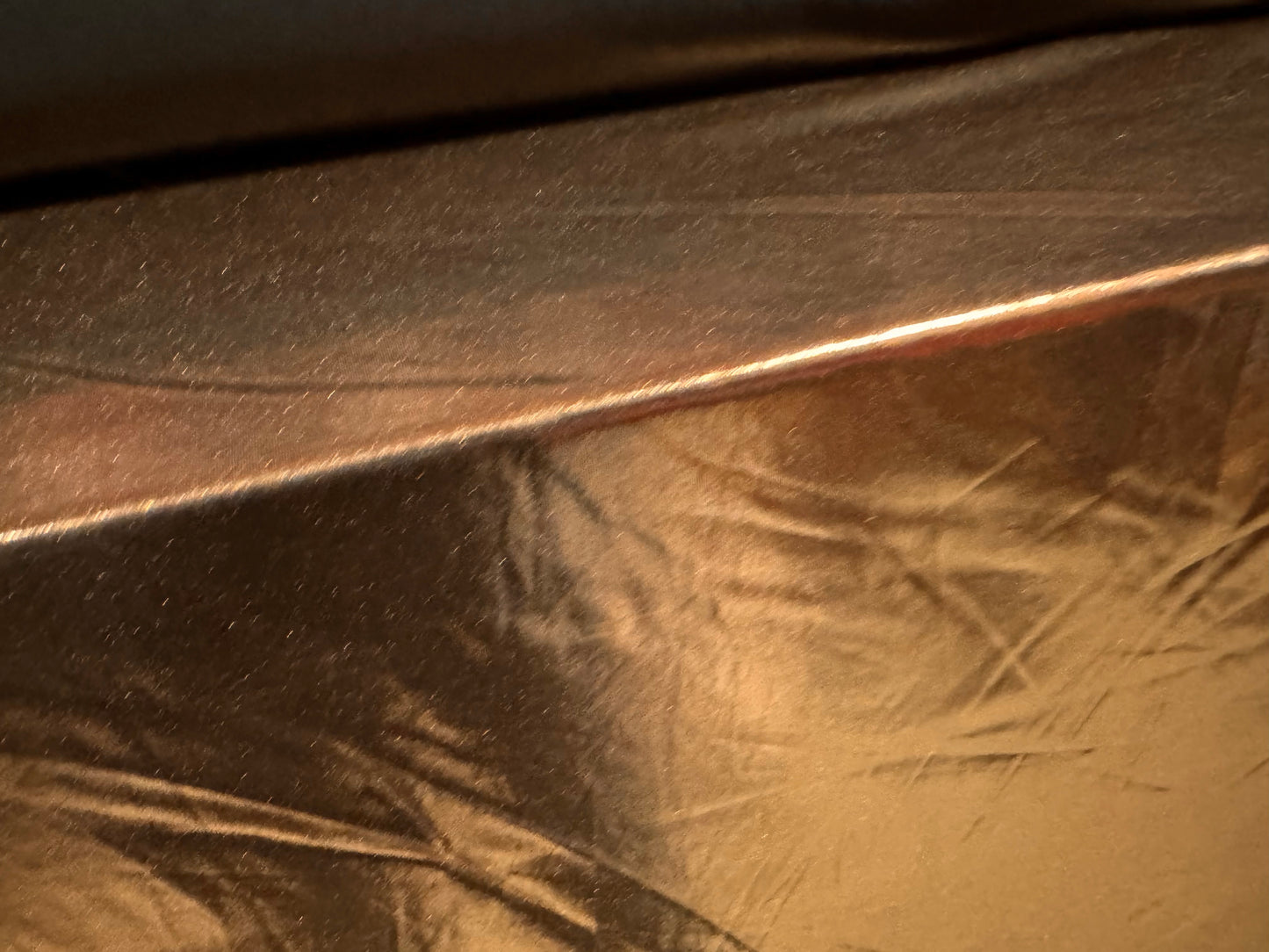 Metallic lamé stretch spandex jersey fabric, per metre - plain - rose gold