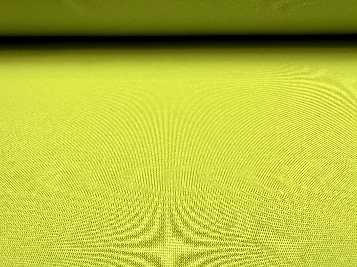 Double Jersey stretch spandex fabric, per metre - plain - lime green