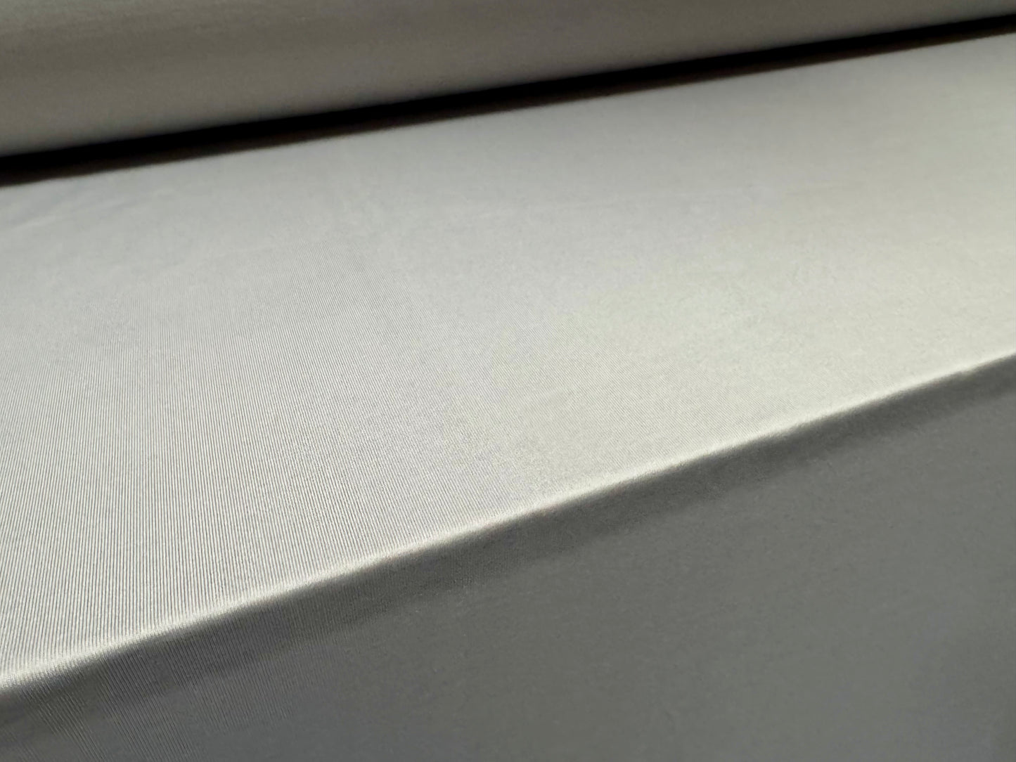 Super stretch spandex single jersey fabric, per metre - plain - light grey