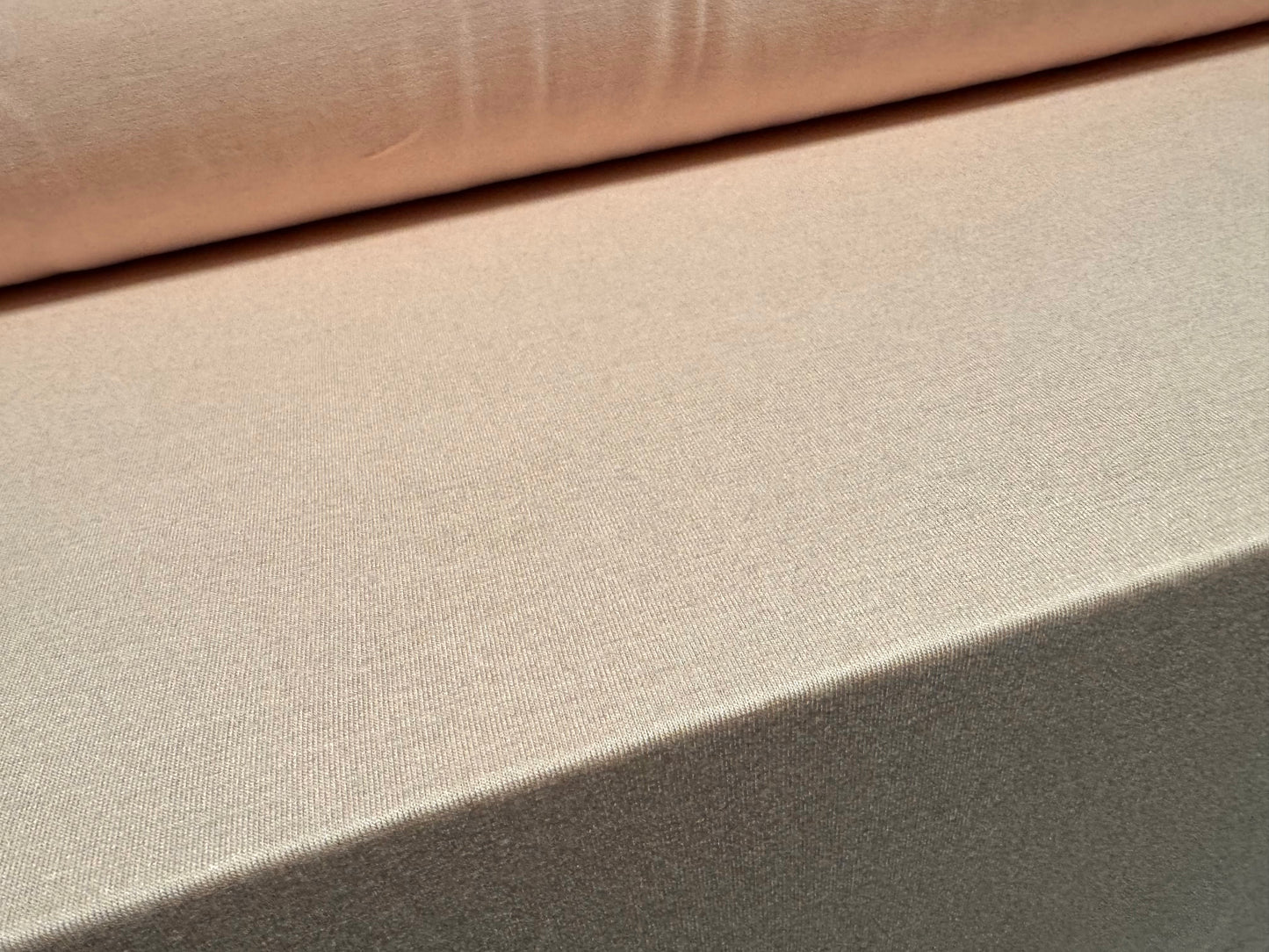 Viscose spandex stretch single jersey fabric, per metre - plain - Caucasian skin tone