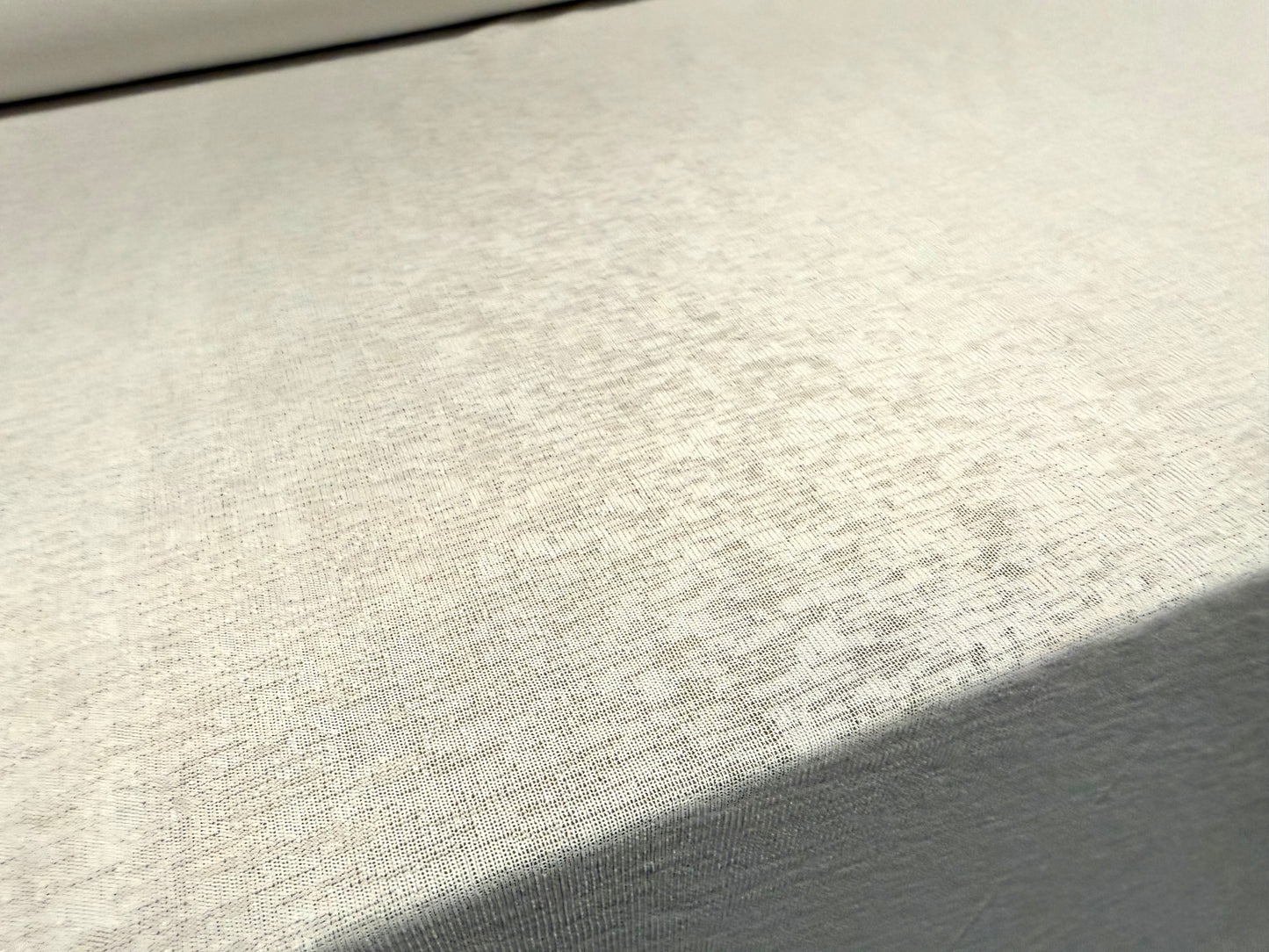 Thick & thin stretch spandex single jersey fashion fabric, per metre - plain - white