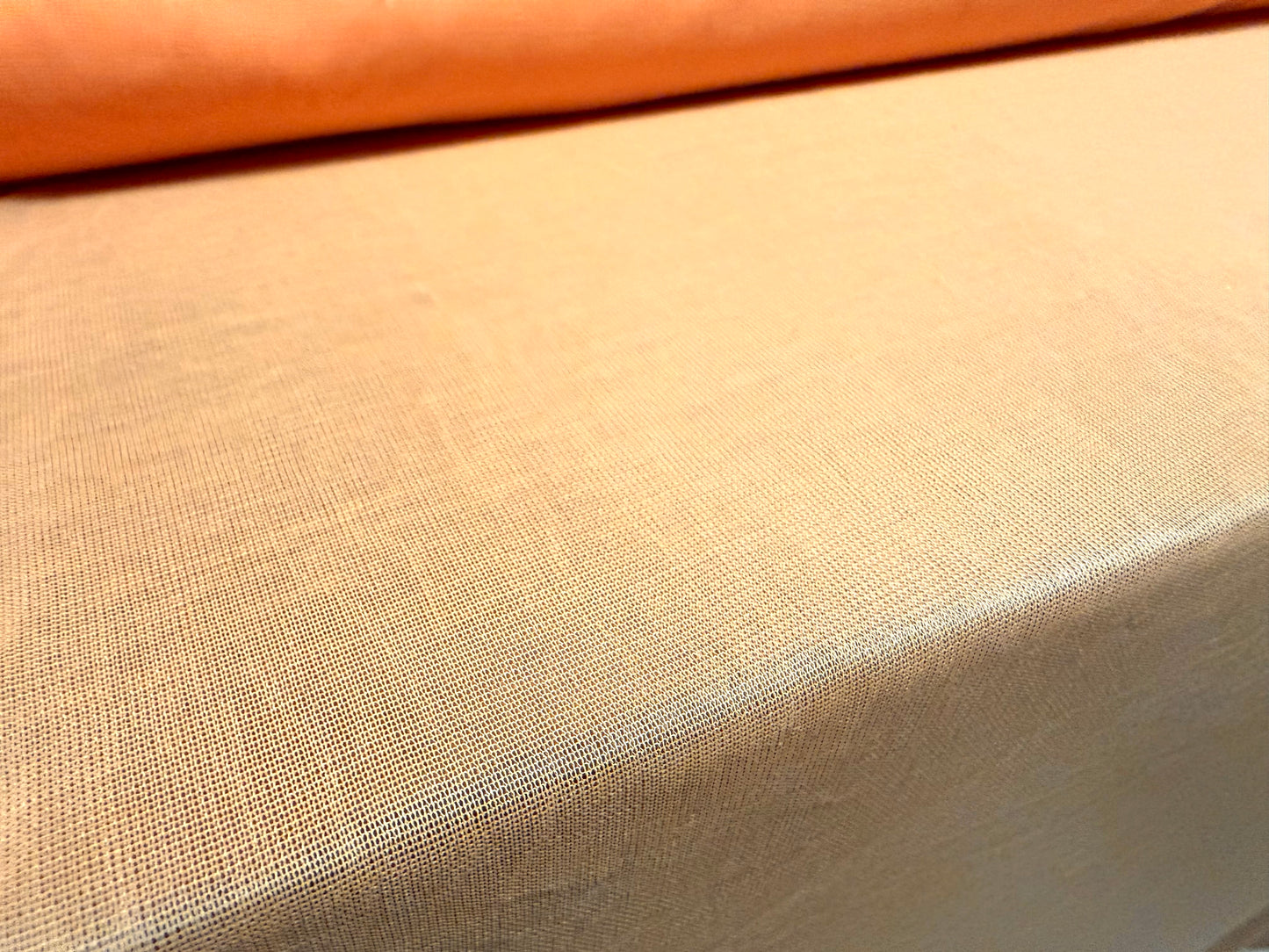 Chiffon jersey lightweight fabric, per metre - plain - apricot