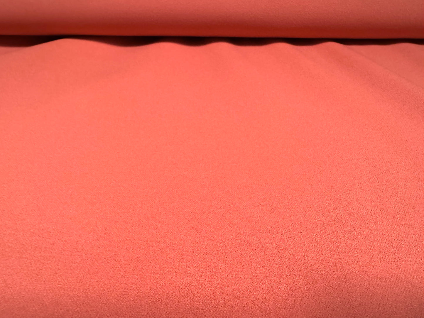 Sandwich scuba crepe spandex double jersey fabric, per metre - plain - salmon pink