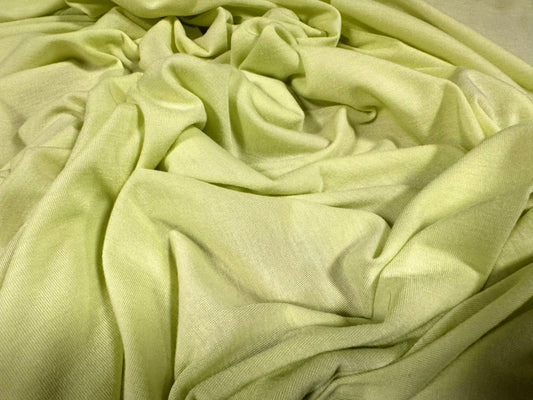 Soft handle stretch single jersey fabric, per metre - plain - pear sorbet