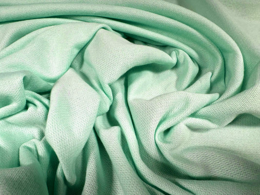 French Terry loopback sweatshirt fabric, per metre - plain - aqua