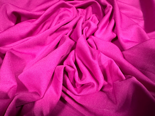 Stretch spandex single Jersey fabric, per metre - plain - bright magenta