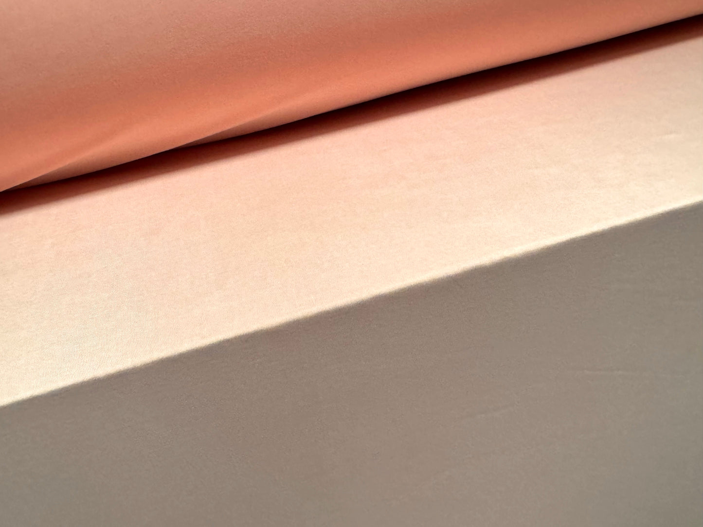 Soft touch spandex stretch jersey dress fabric, per metre - plain - blush pink