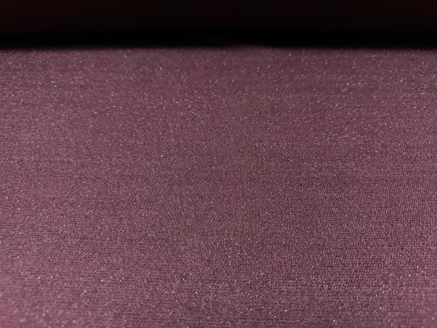 Super stretch metallic sparkle single jersey fashion fabric, per metre - plum