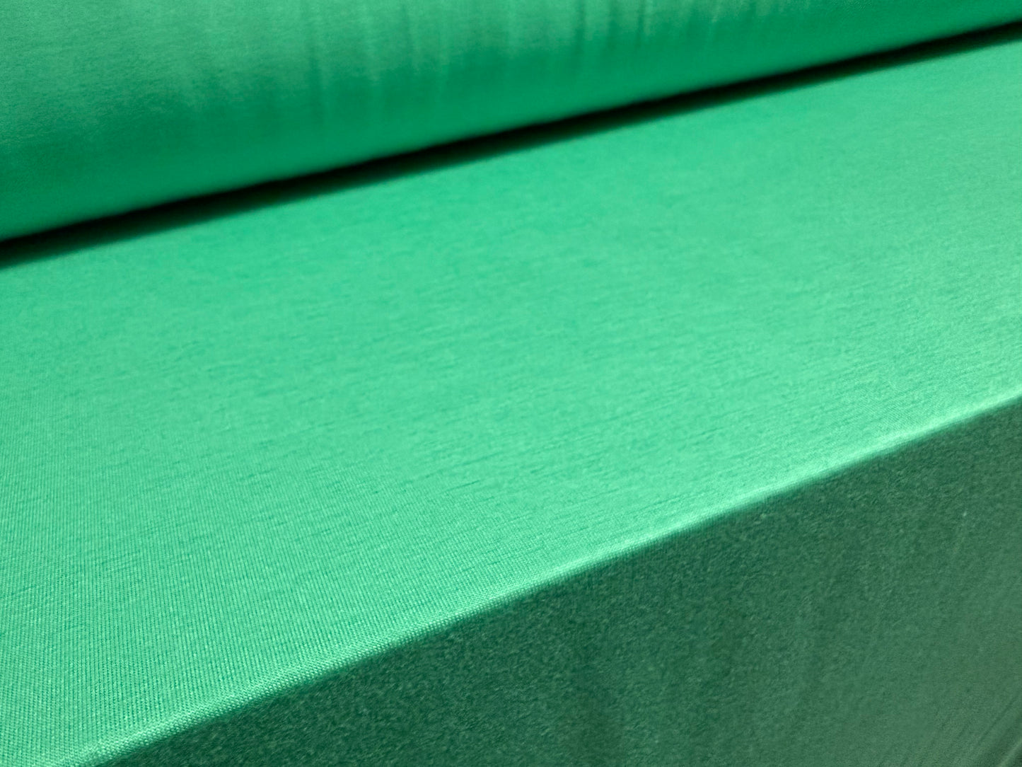 Viscose spandex stretch single jersey fabric, per metre - plain - sea green