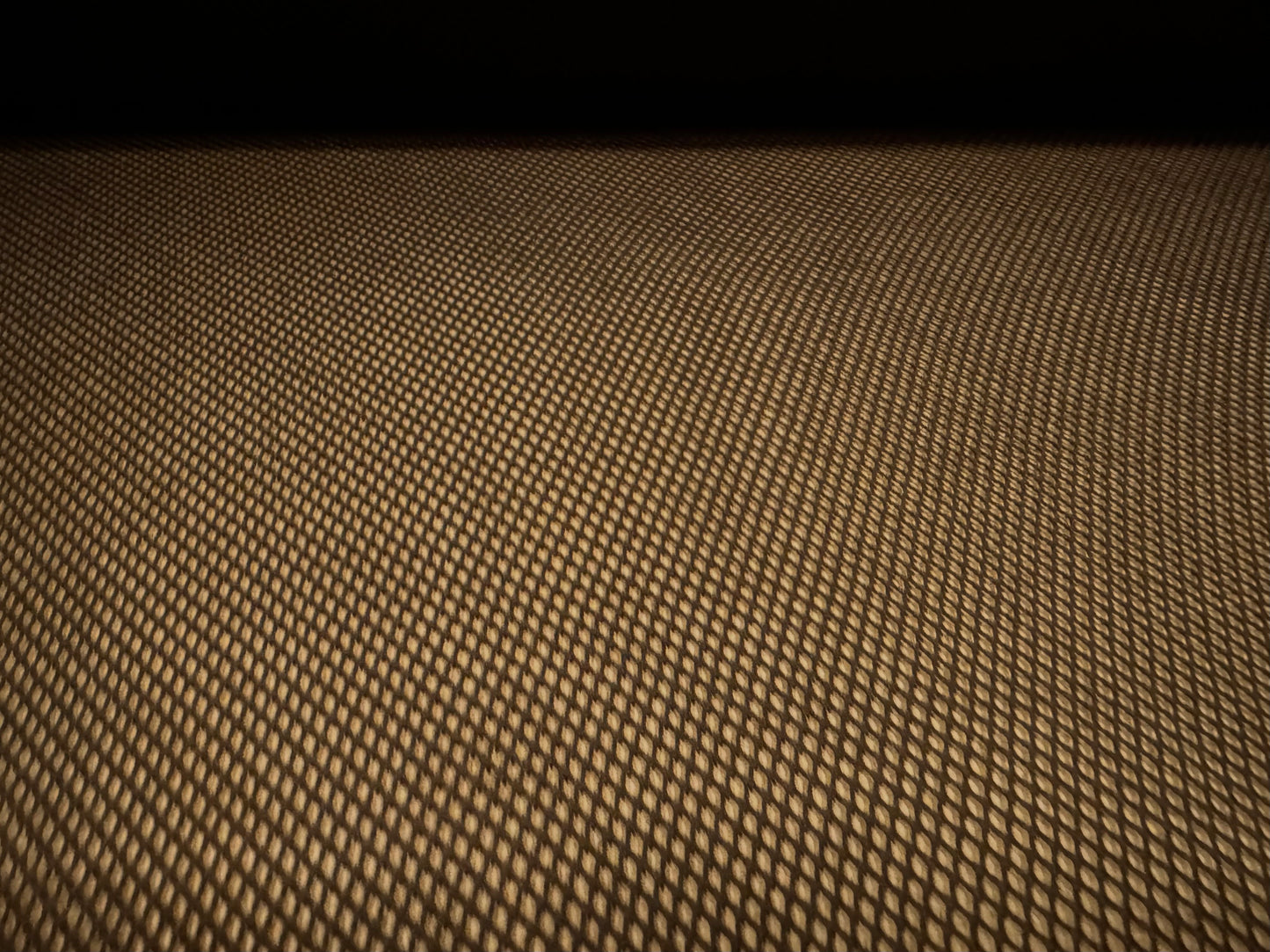 Stretch fishnet mesh jersey fabric, per metre - plain - dark brown