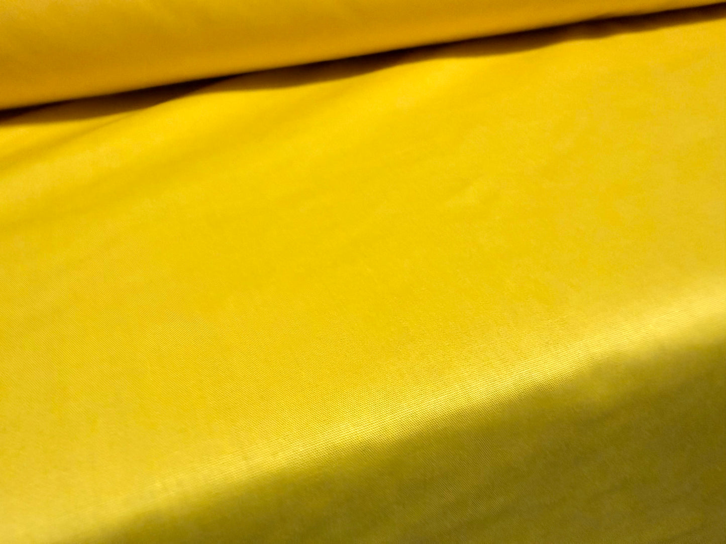 Plain weave nylon fabric, per metre - banana yellow