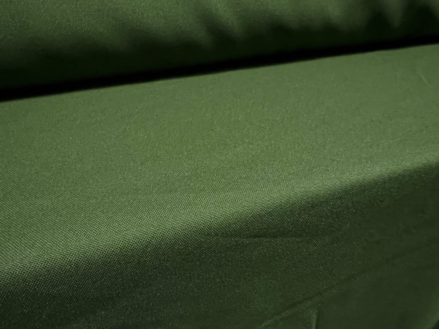 Bi stretch woven fashion fabric, per metre - plain - green