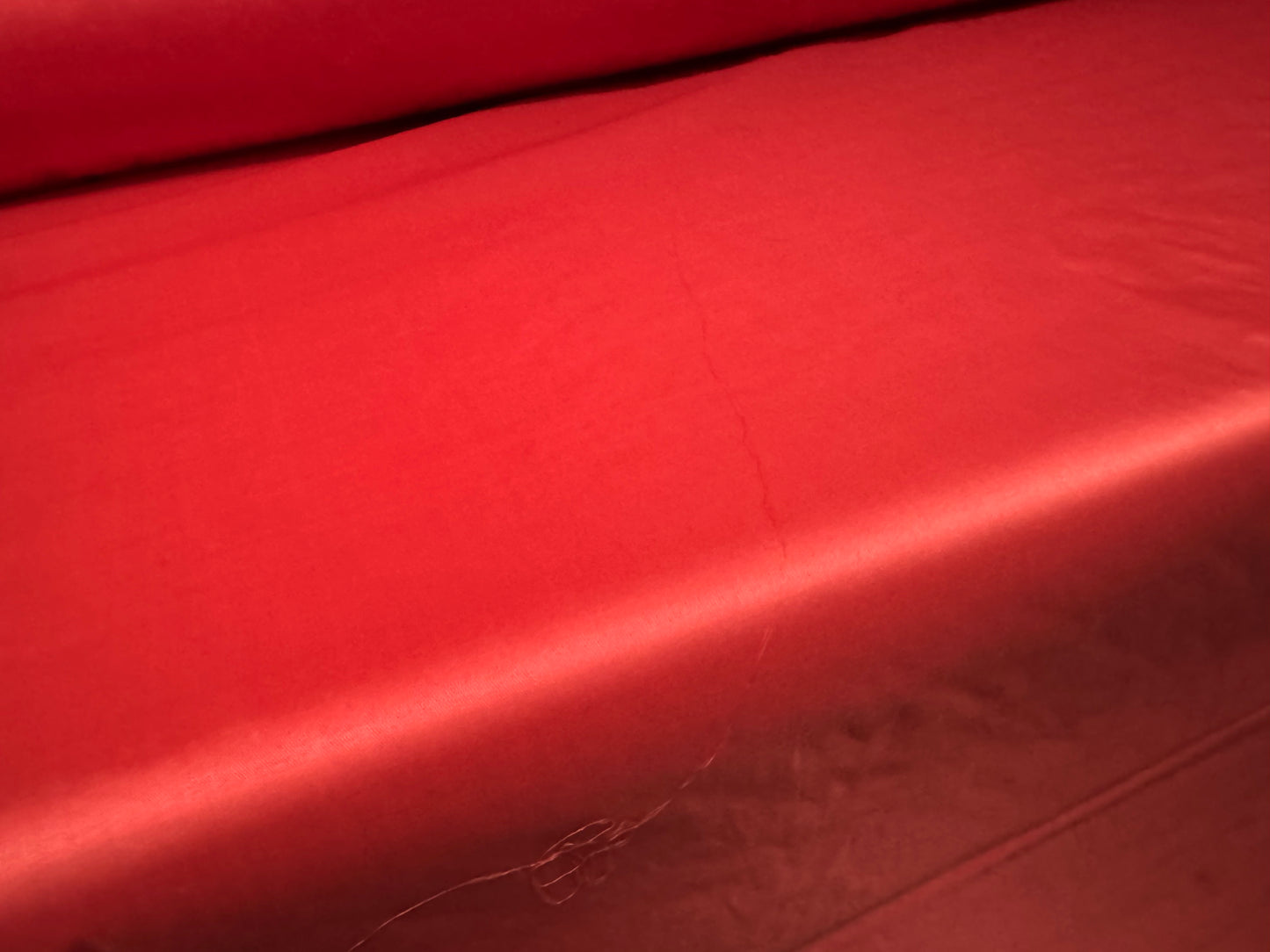 Lightweight woven nylon fabric, per metre - plain - red