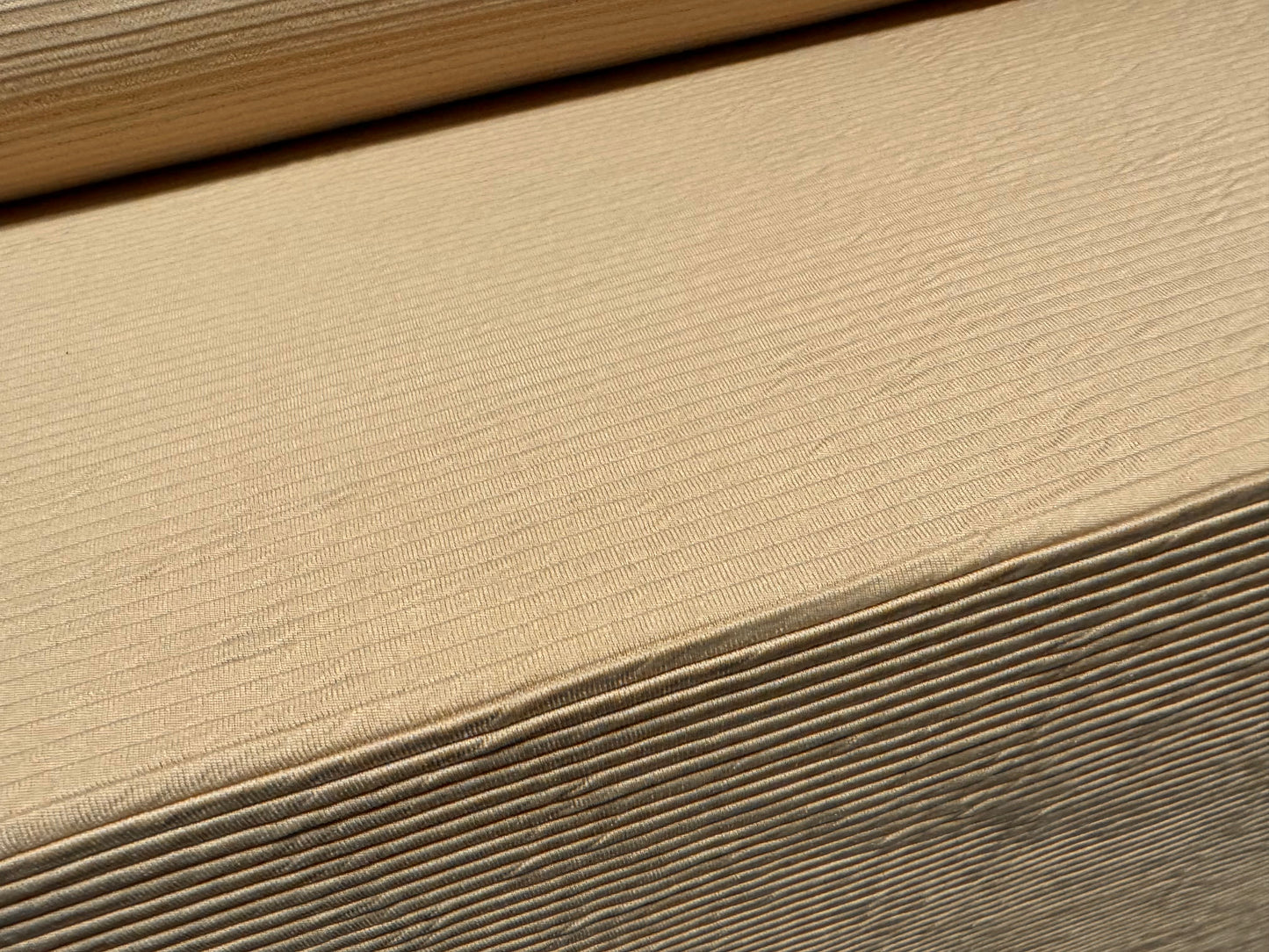 Stretch double jersey rib fabric, per metre - plain - beige