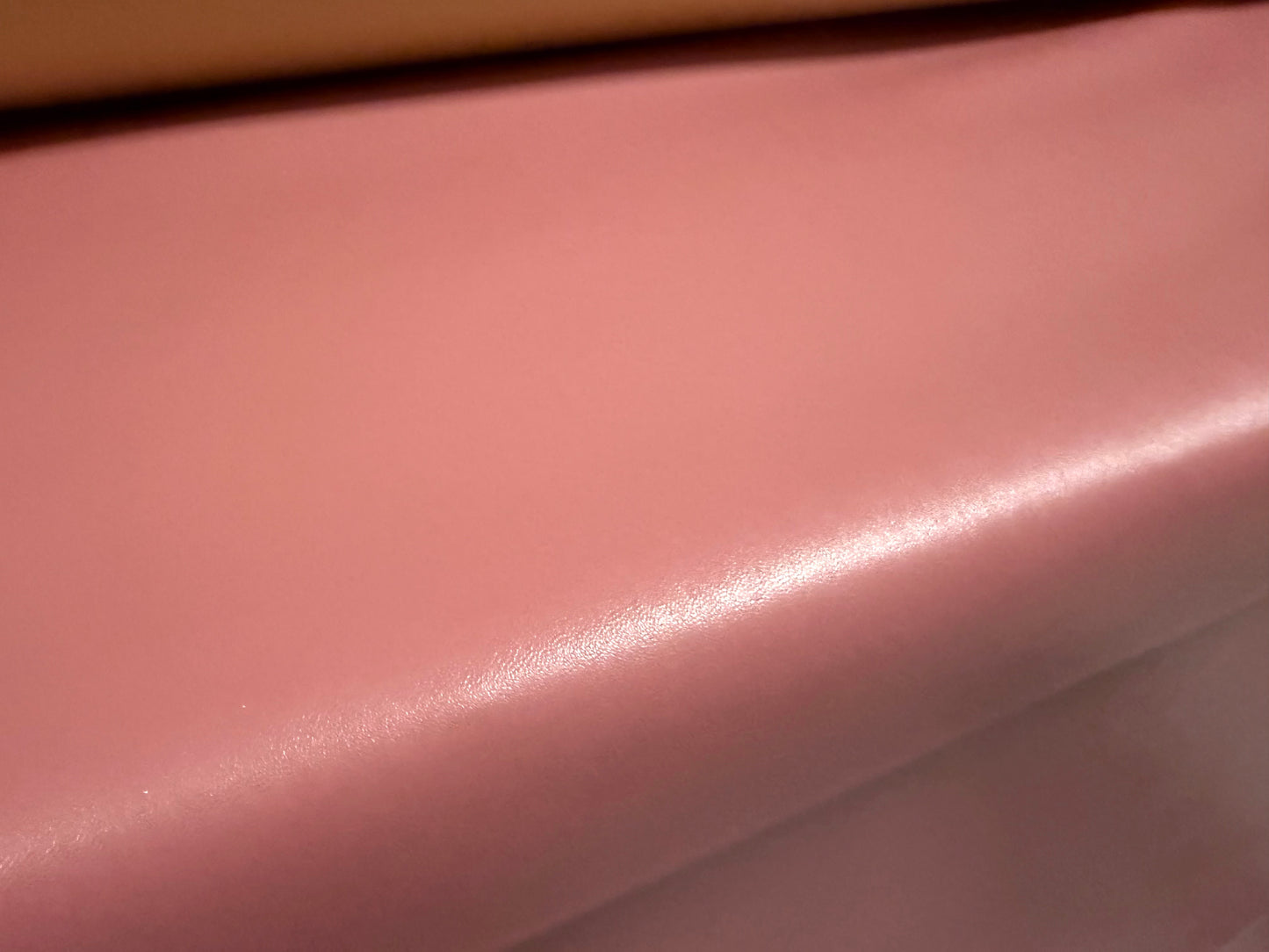 Faux leather pvc coated fabric, per metre - plain - dusky pink