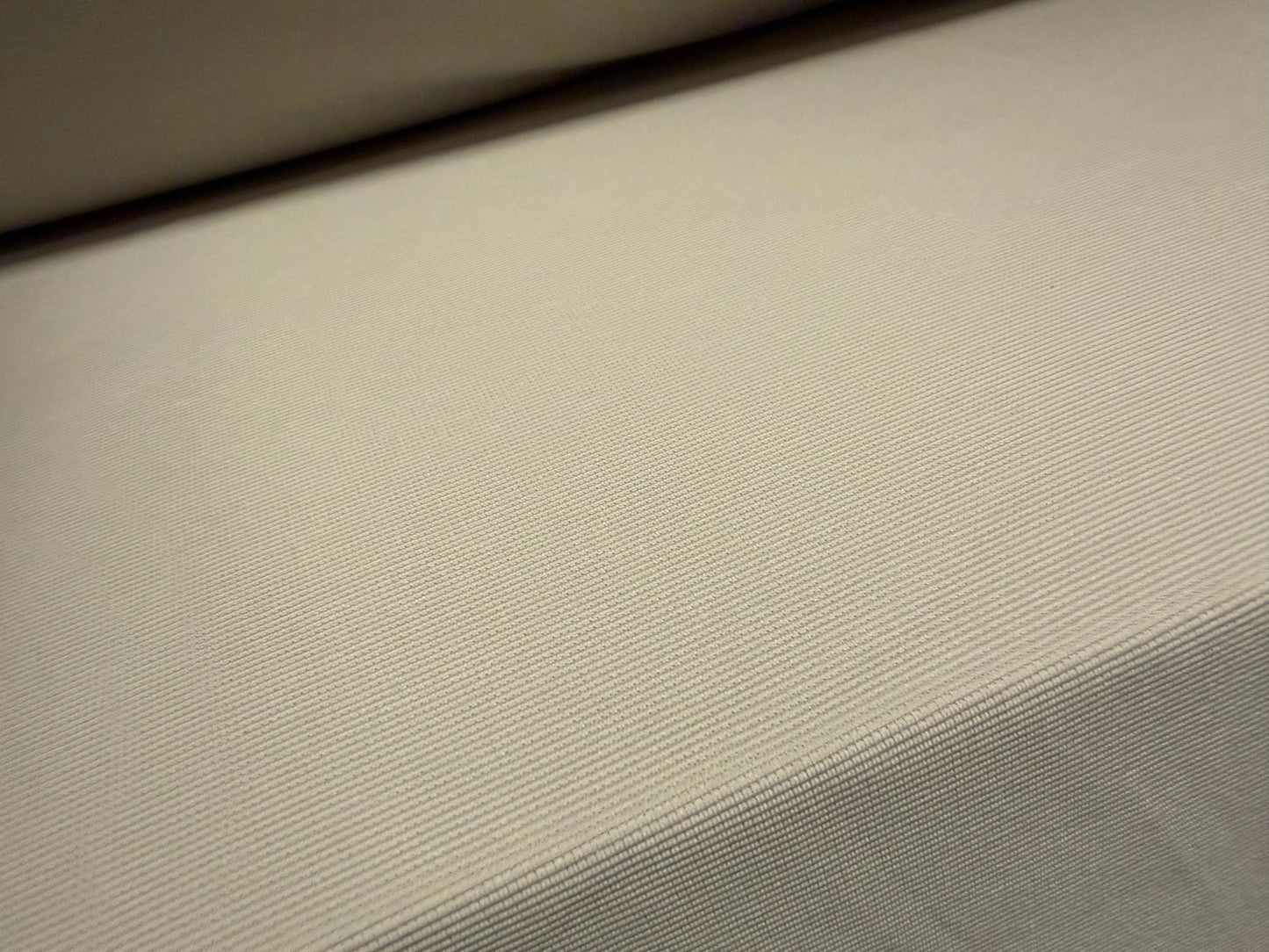 Fine ottoman rib stretch double jersey fabric , per metre - plain - limestone