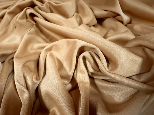 Single Jersey fashion fabric, per metre - plain - tan