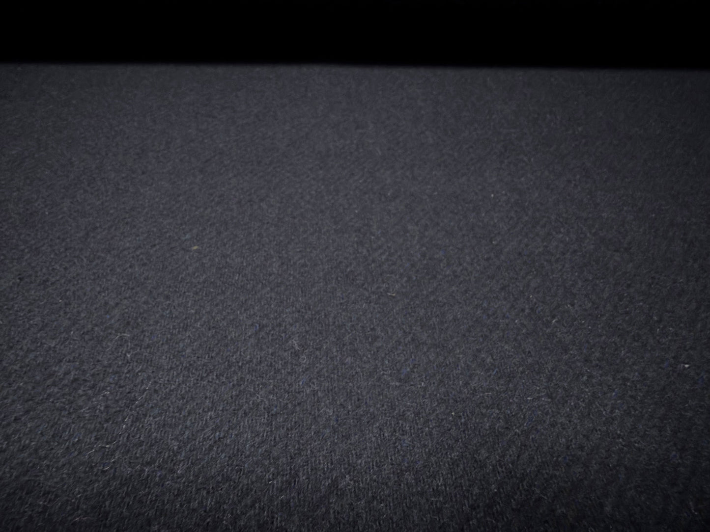 Heavyweight wool flannel fabric, per metre - plain - navy